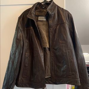Johnson and Murphy leather jacket